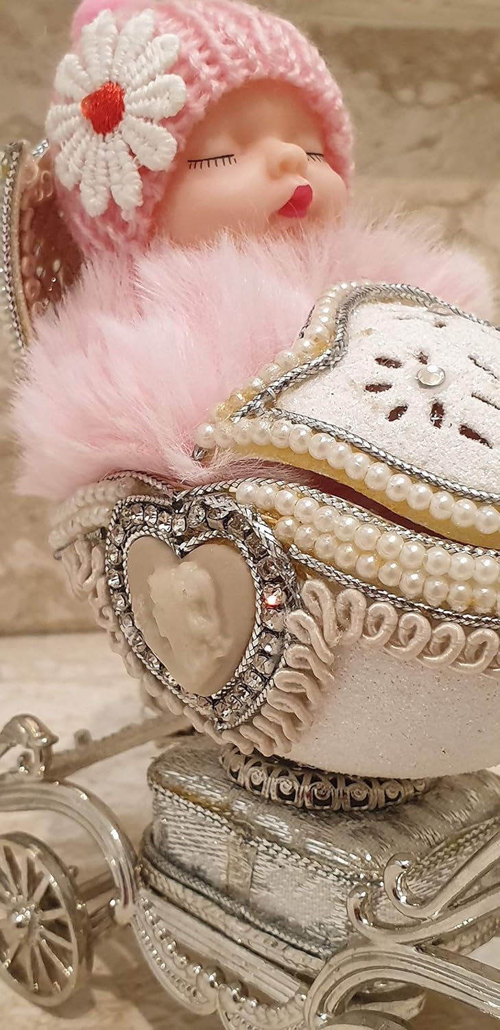 Handmade Faberge Style Princess Carriage Ornament