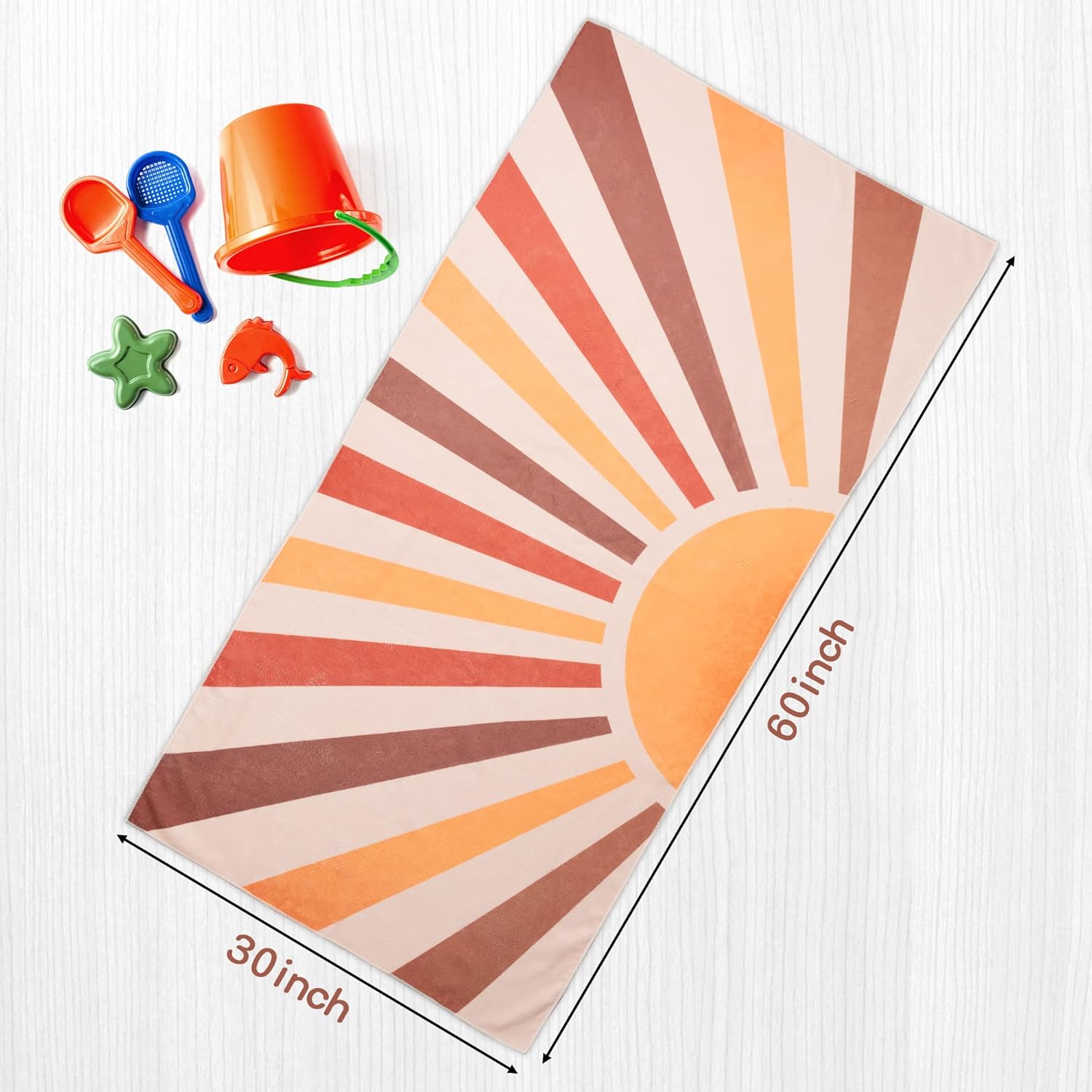 R HORSE Boho Sun Beach Towel for Kids 1
