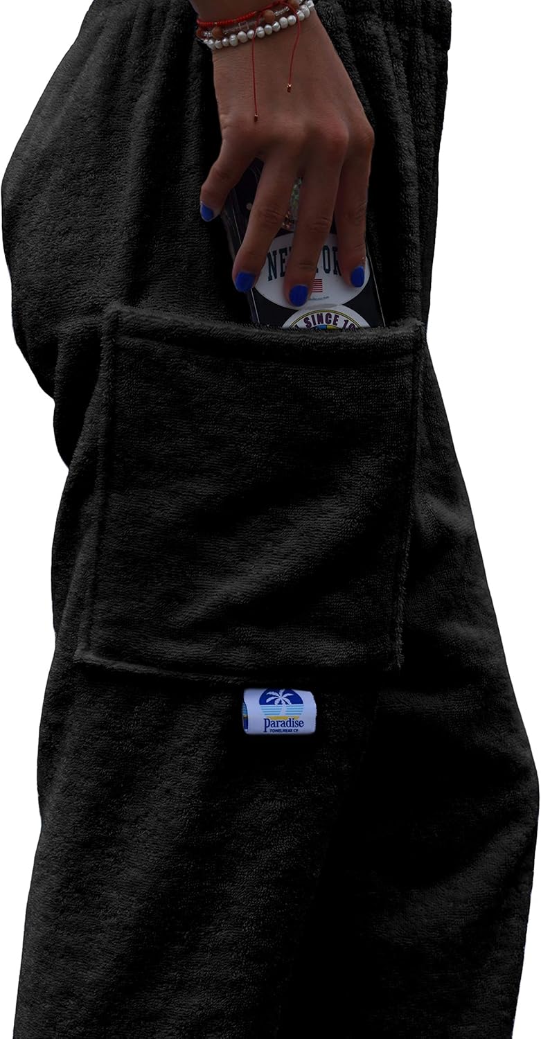 Co Towel Pants for Swimmers Black