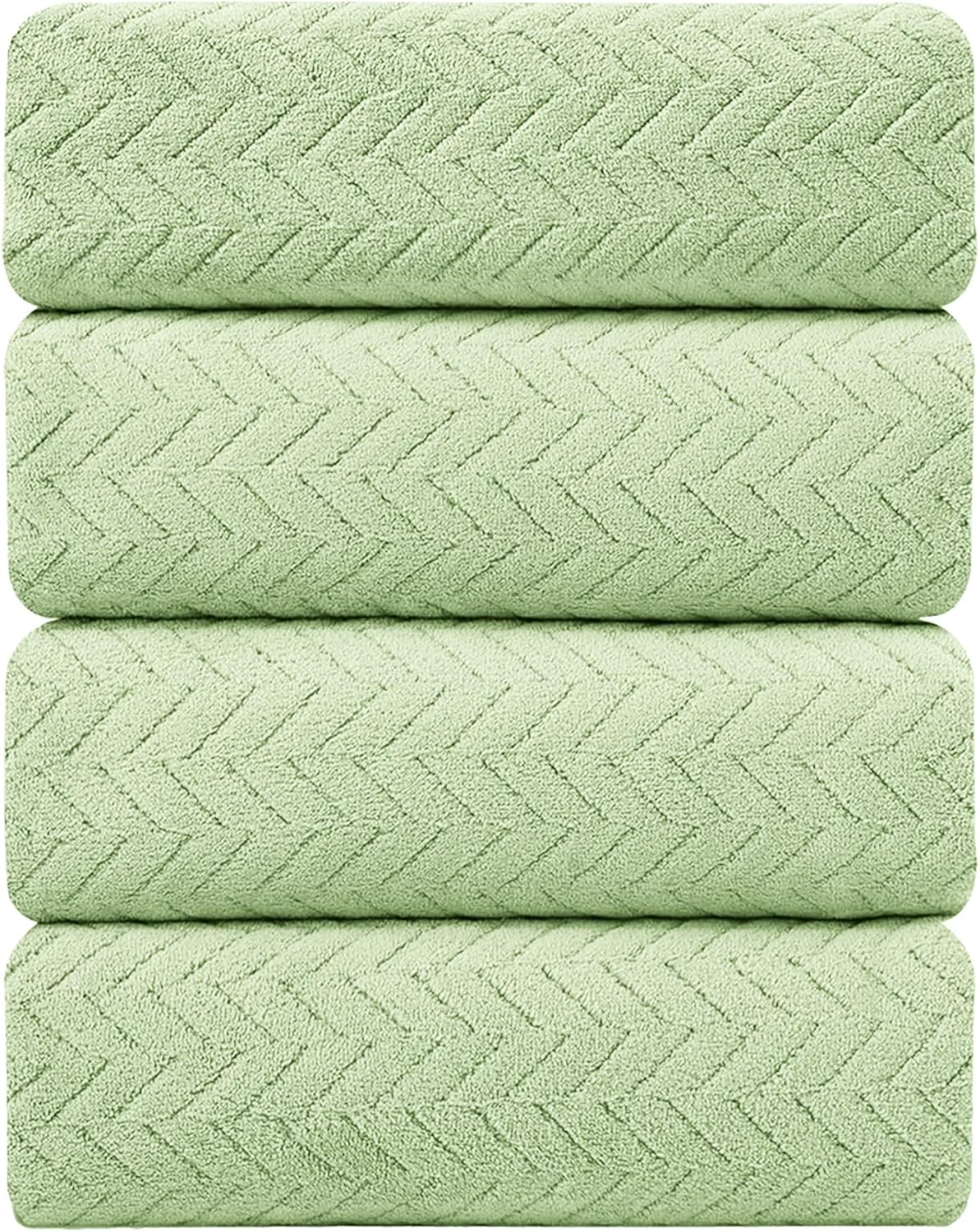 CARGOMEN Oversized Bath Towel Set 4PCS Olive