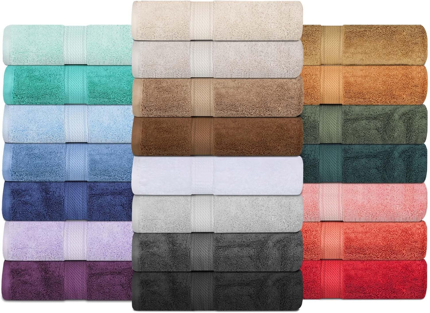 Superior Madison Turquoise Egyptian Cotton 3-Piece Towel Set