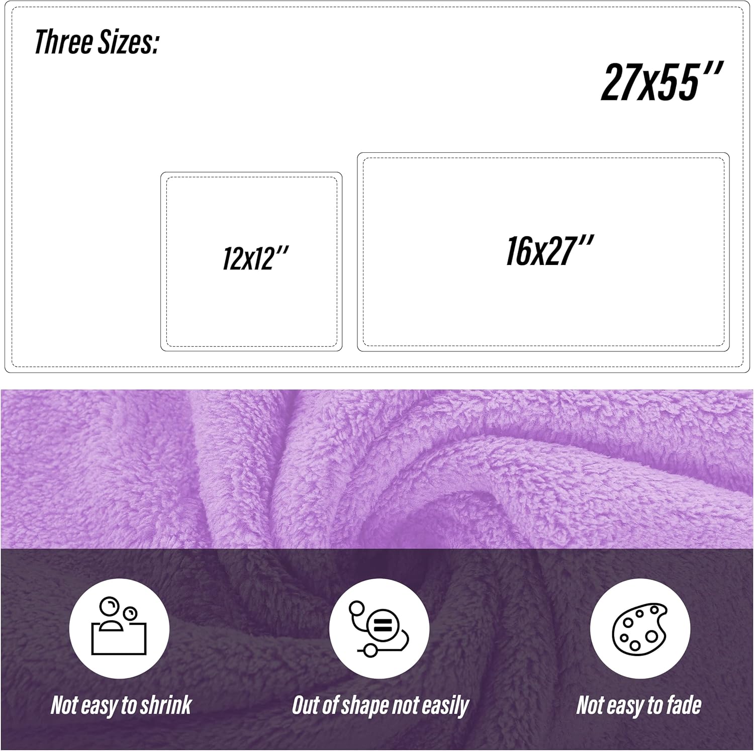 MOONQUEEN Ultra Soft Towel Set 6 Pcs Purple