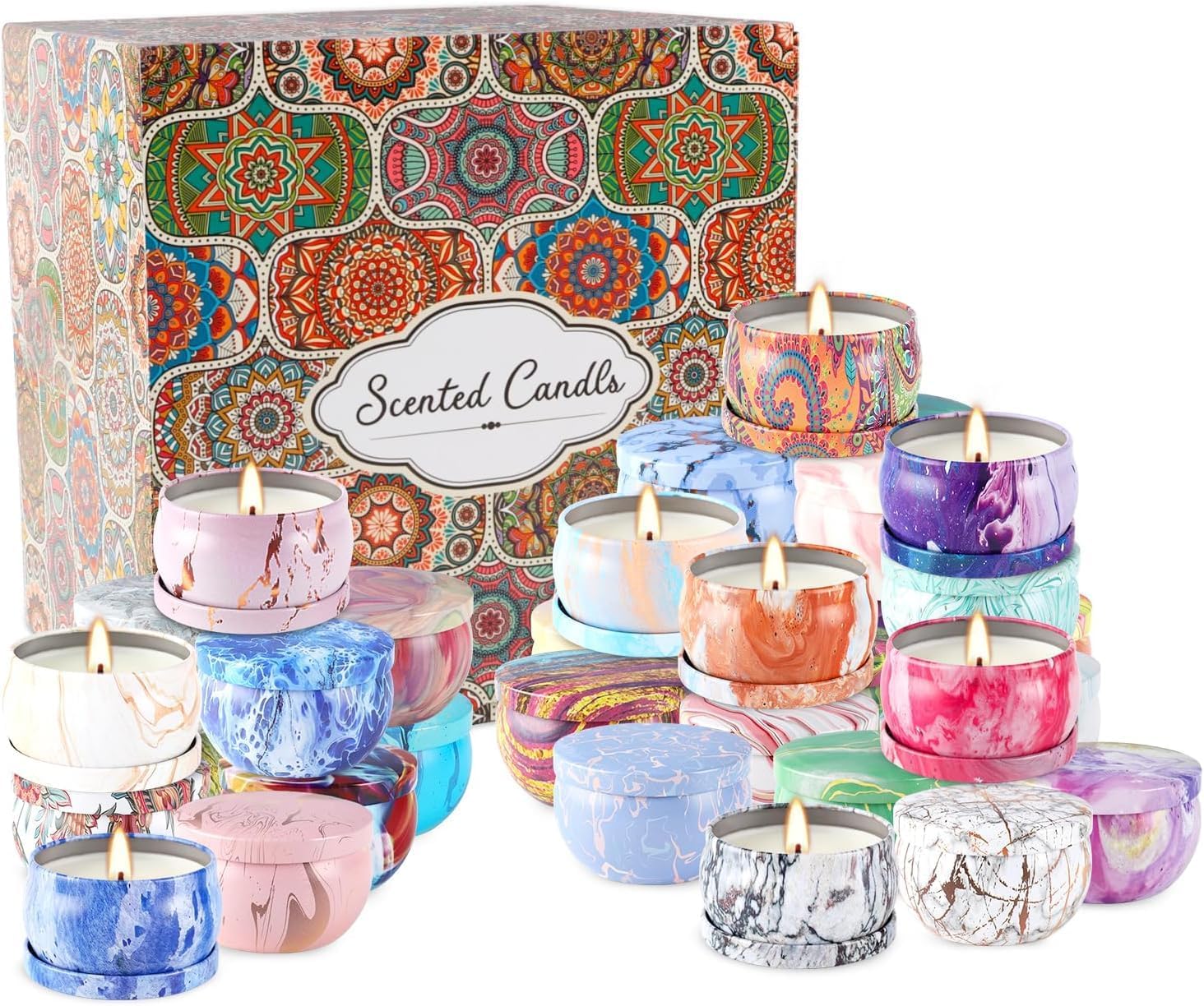 36-Pack Scented Candles Gift Set for Women
