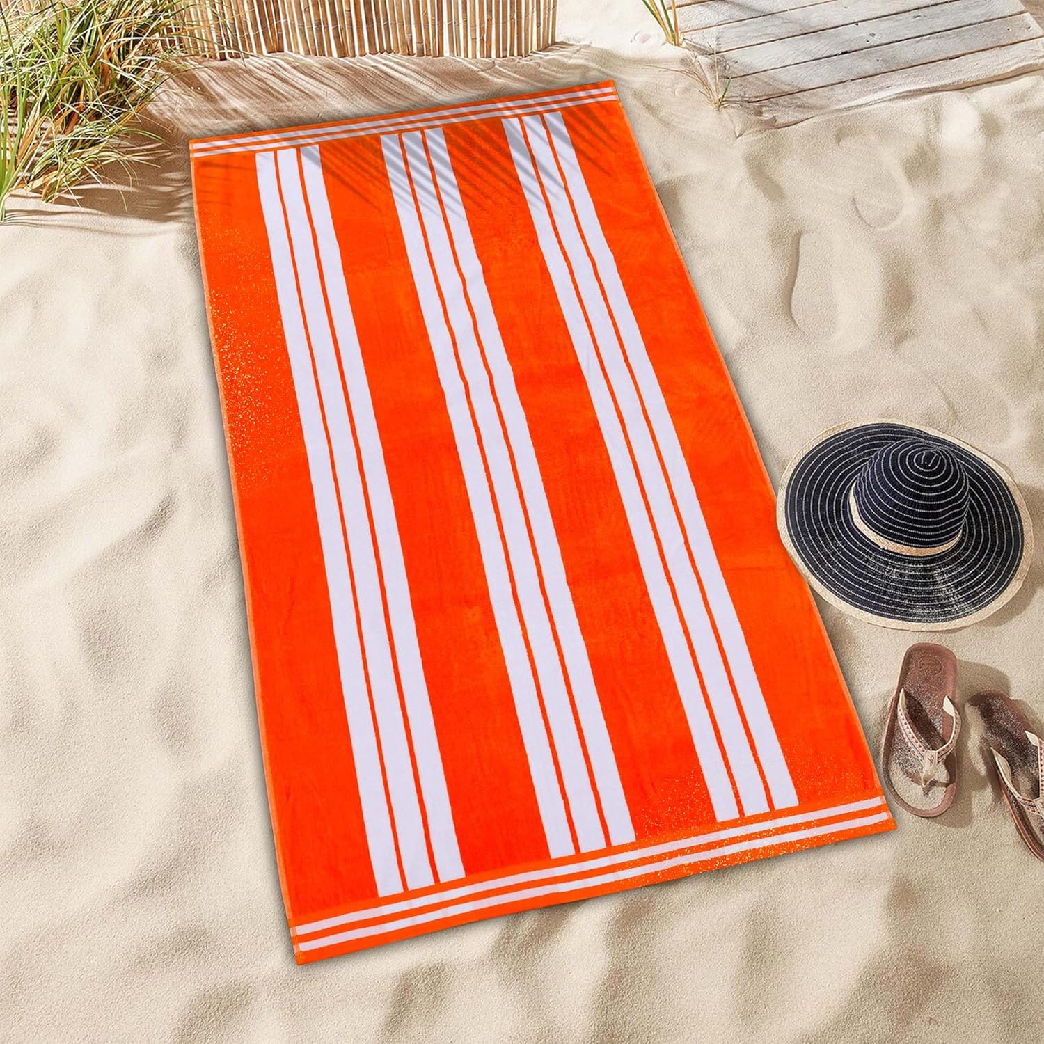 Superior Oversized Cotton Beach Towel Set of 2