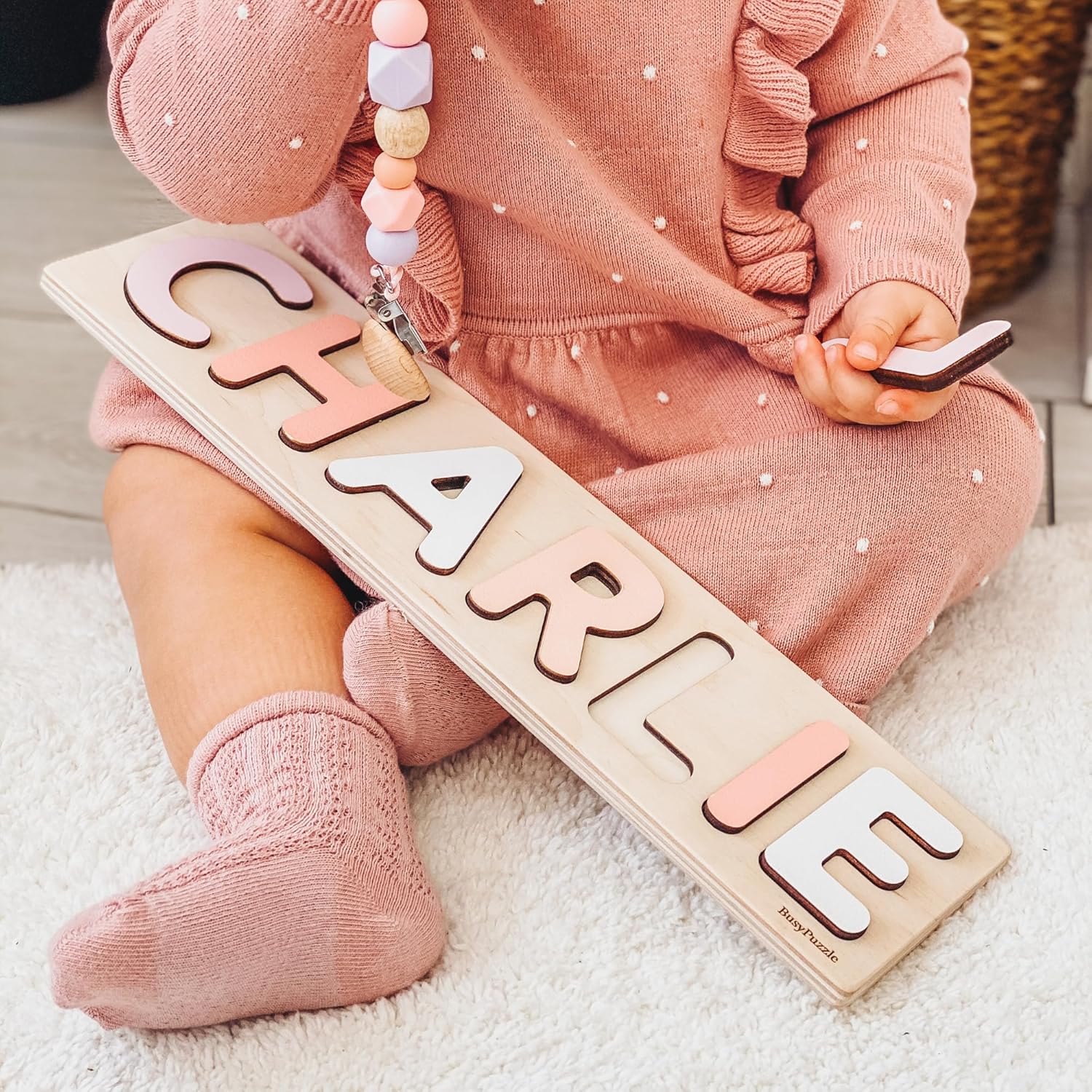 Personalized Wooden Name Puzzle for Kids 1