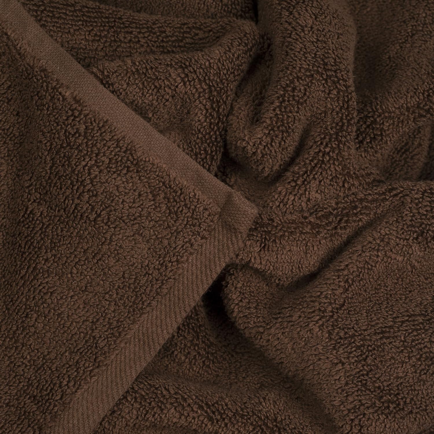 Lavish Home 100 Cotton Towel Set - 6 Piece Chocolate
