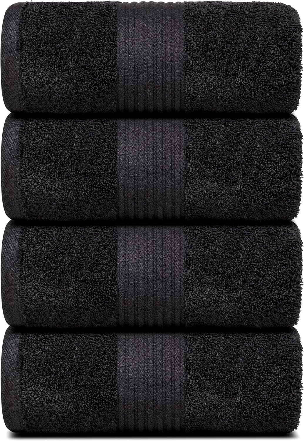 Dewall Maisons 4 Pack Bath Towels - 27x54 Inches 100 Cotton Plush Quick Drying