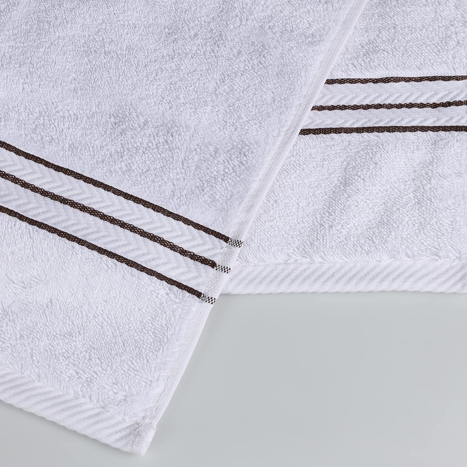 Superior Turkish Cotton Ultra-Plush 3-Piece Towel Set - Chocolate 1