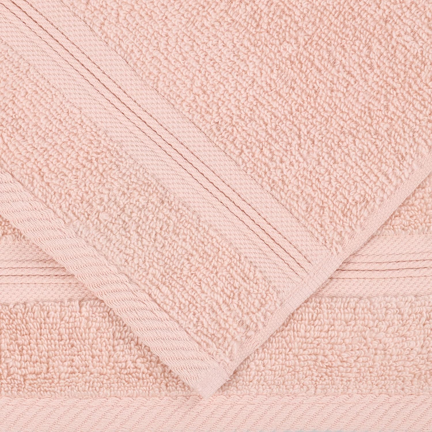 Superior 9-Piece Cotton Towel Set in Peach 1