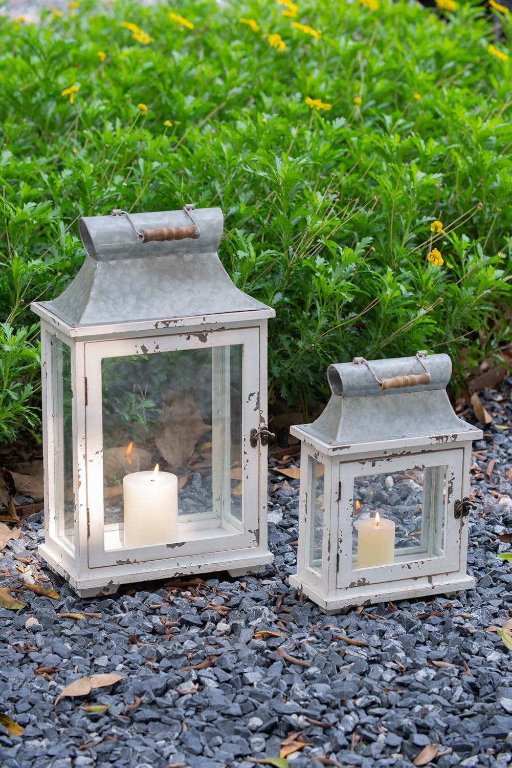 Strawberry Fairy Decorative Candle Lanterns Set of Two 1