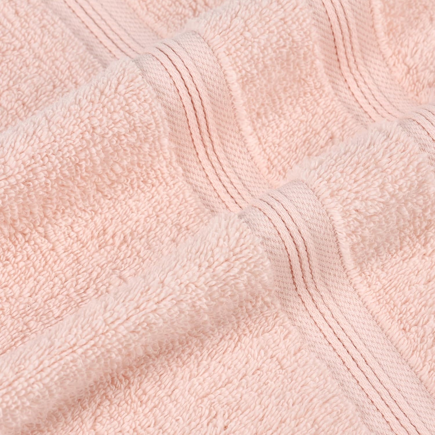 Superior 9-Piece Cotton Towel Set in Peach 1