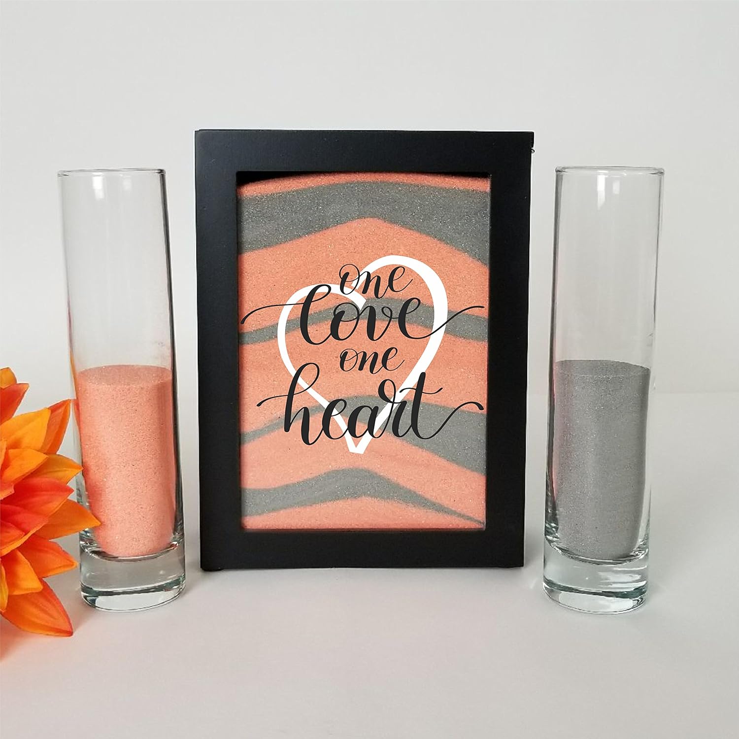 Unity Sand Ceremony Set with Black Shadow Box 1