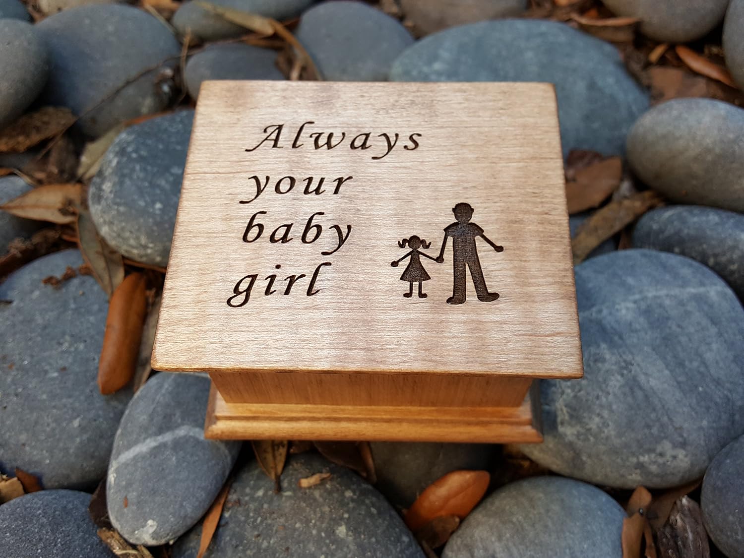 Custom Handmade Music Box for Dad and Daughter 1