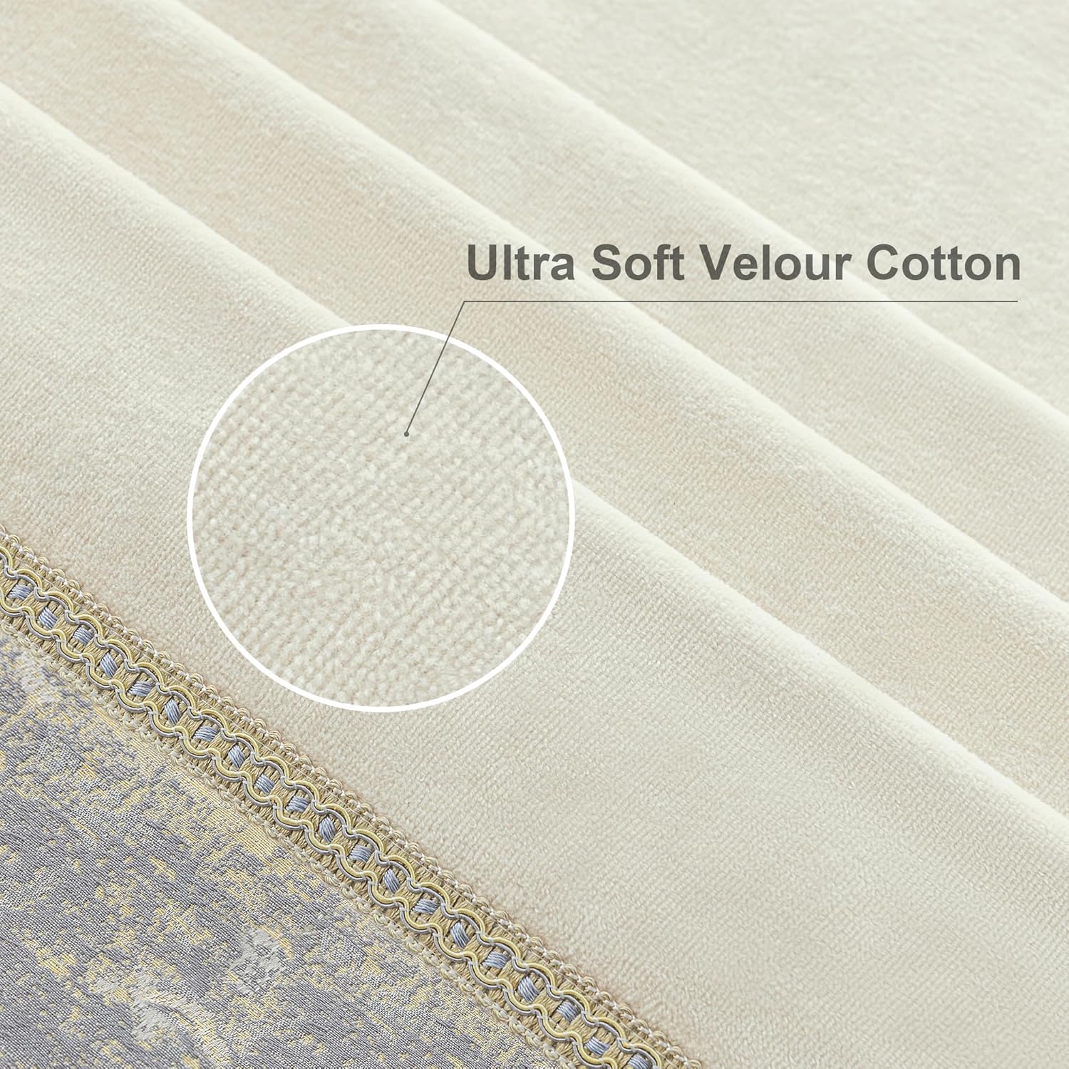 Loom and Mill Luxury Velour Cotton Towel Set 3-Piece