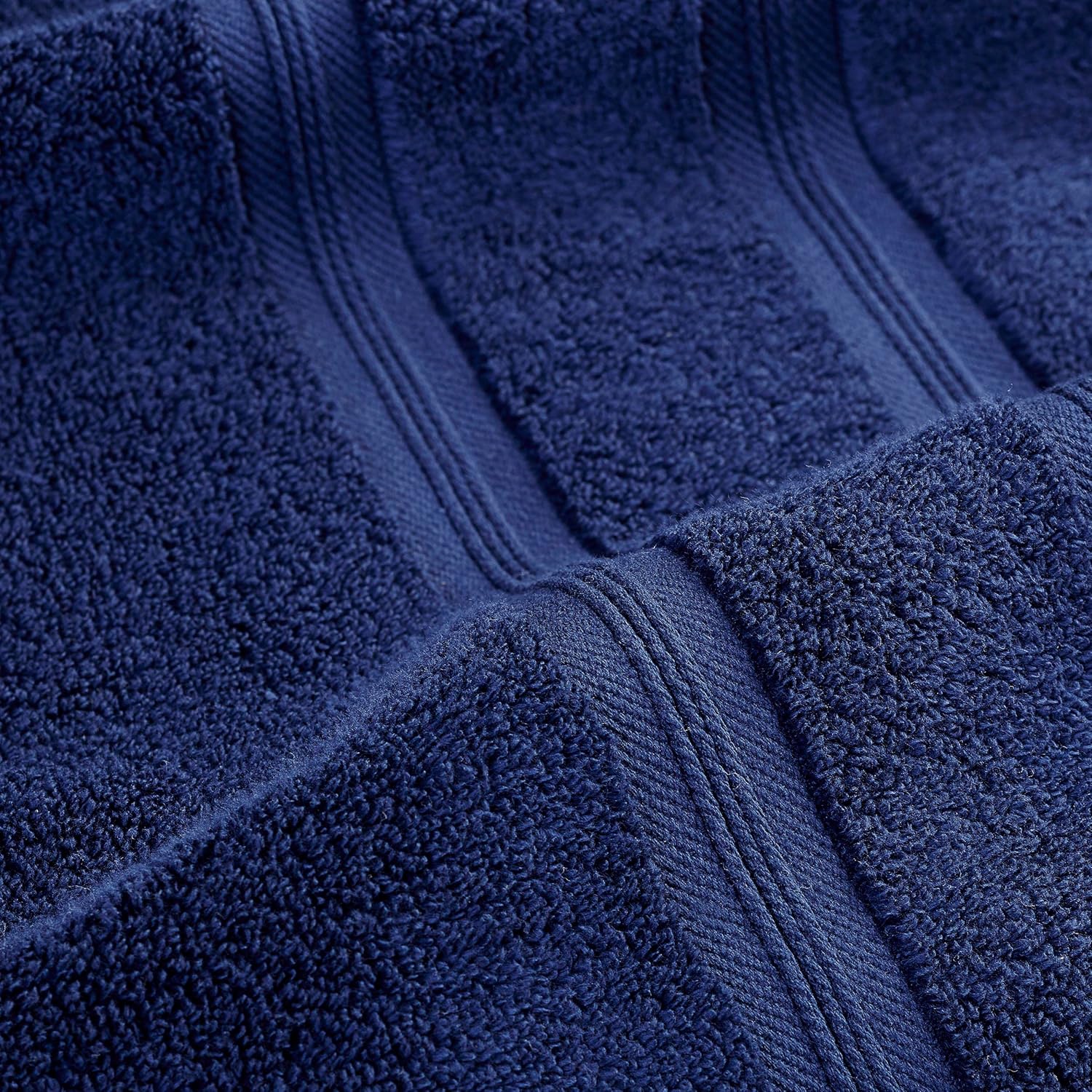 Superior 9-Piece Cotton Towel Set Navy Blue 1