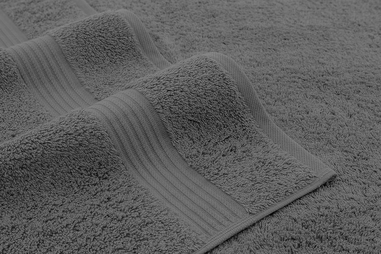 American Veteran 4 Pack Turkish Bath Towels Dark Gray 1