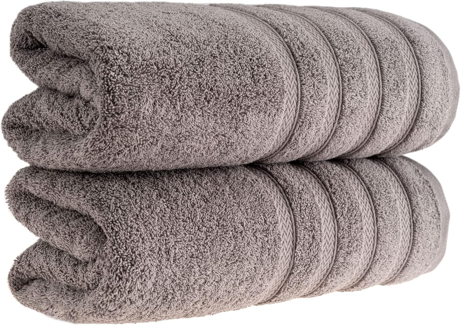 HALLEY Turkish 2 Pack Bath Towels - 650 GSM Soft Absorbent