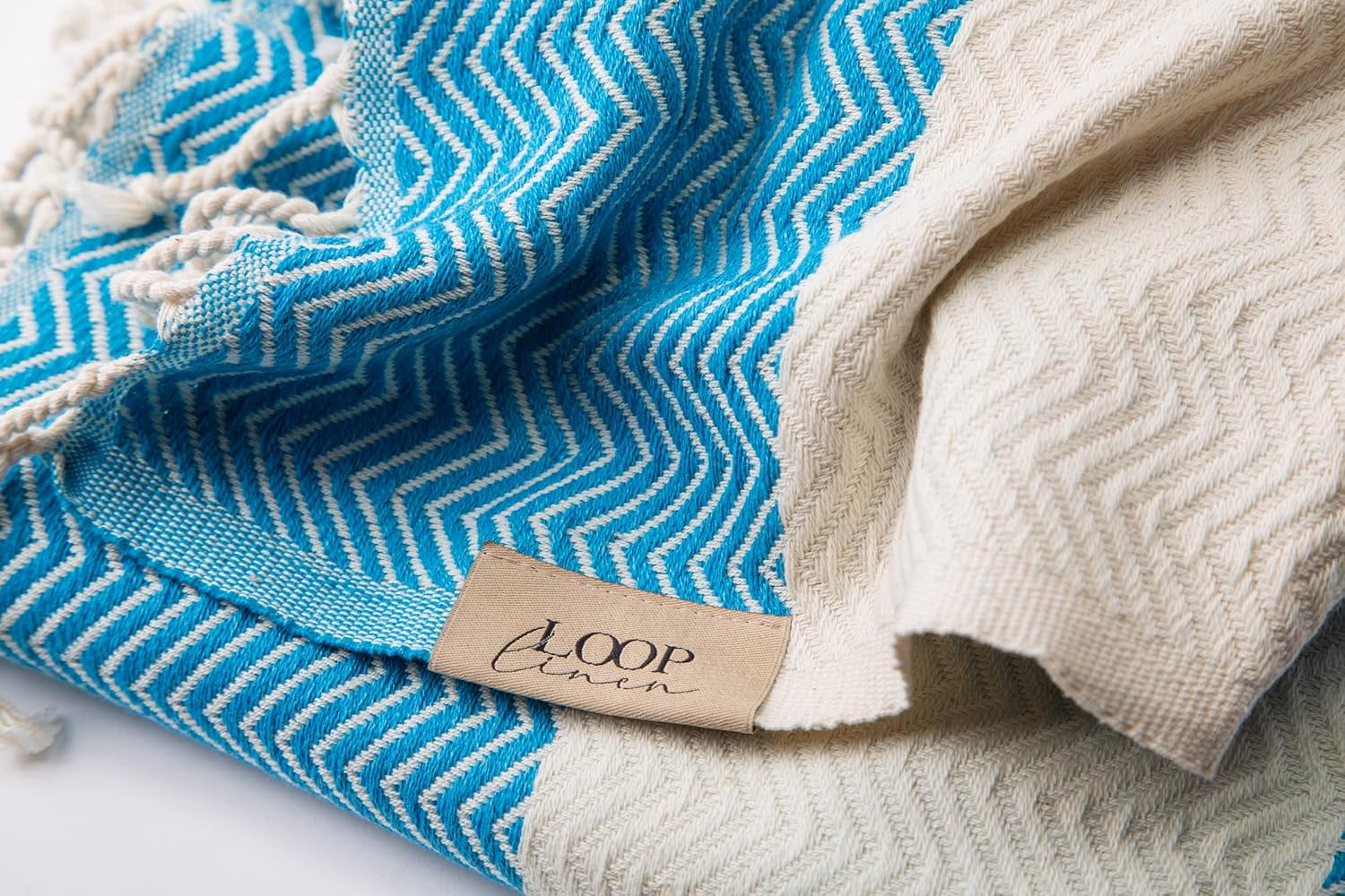 Loop Linen Cotton Beach Towel - 100 Turkish Cotton Soft Stylish