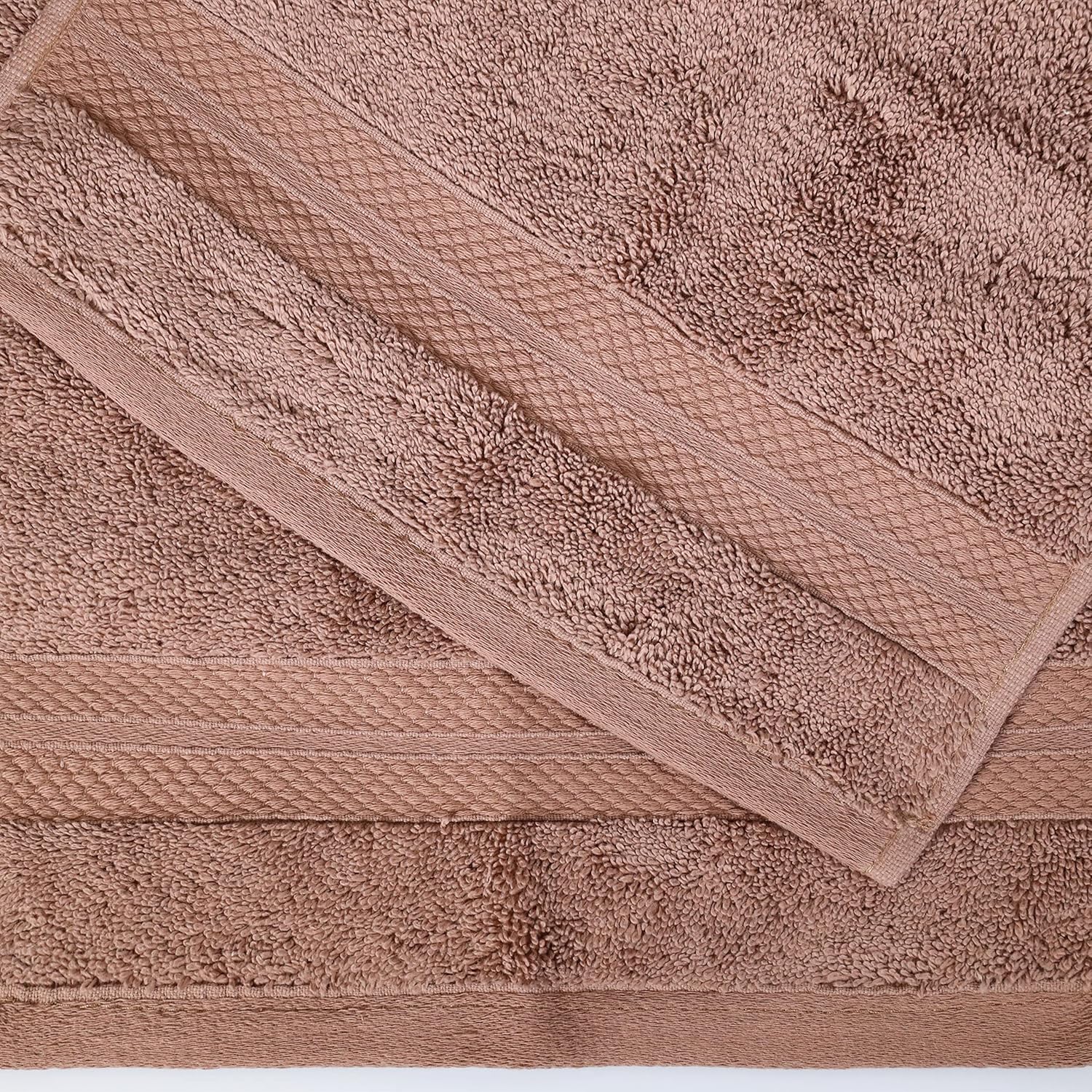 Superior Turkish Cotton 12-Piece Towel Set Taupe